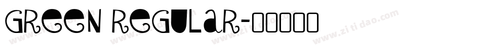 Green Regular字体转换
